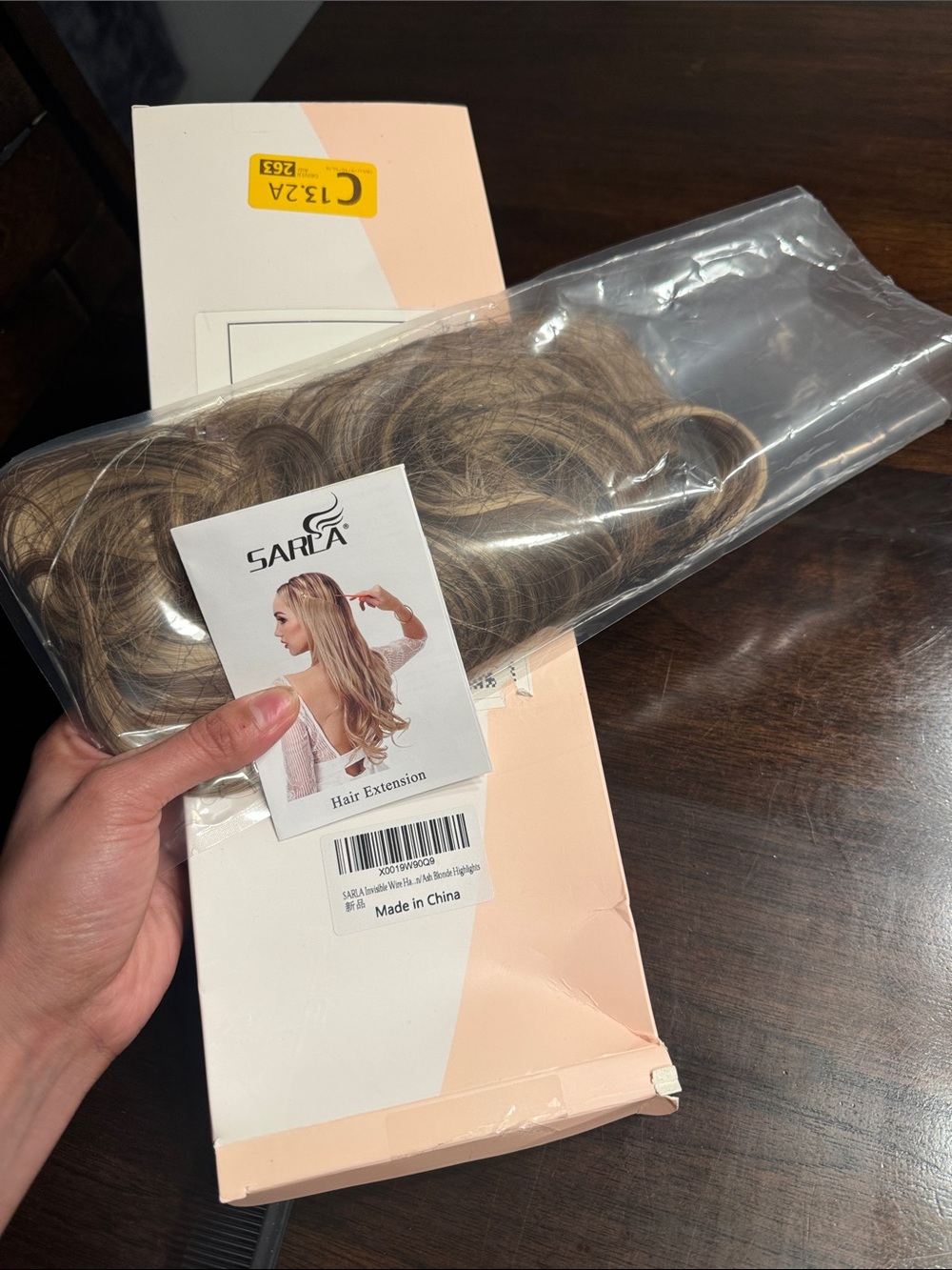 3/$15! 🎈 SARLA Blonde Hair Extension - Natural Light Blonde